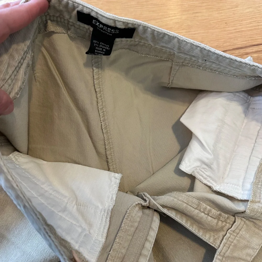 Express Stretch Corduroy Pants - Wide Leg - 7/8R - Picture 6 of 16